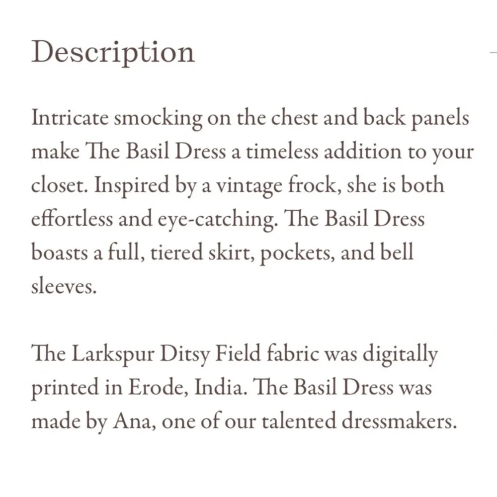 Christy Dawn Silk/Cotton Basil Dress - Picture 8 of 9